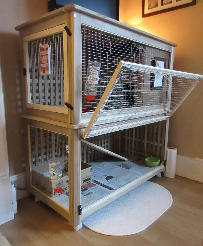 57 Free Rabbit Hutch Plans You Can Diy, Indoor Wooden Rabbit Cage Plans
