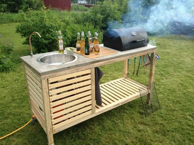 Diy bbq outlet station