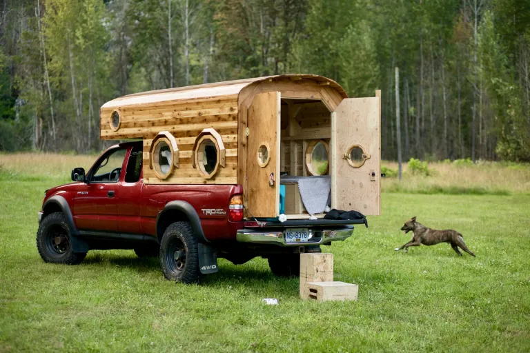 Truck Topper Classic Wood Camper