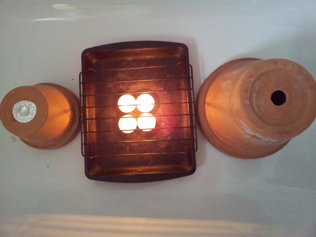 Clay Pots and Tea Lights